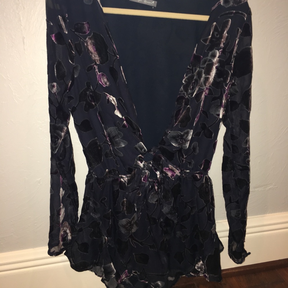 Intrigue flower tie romper